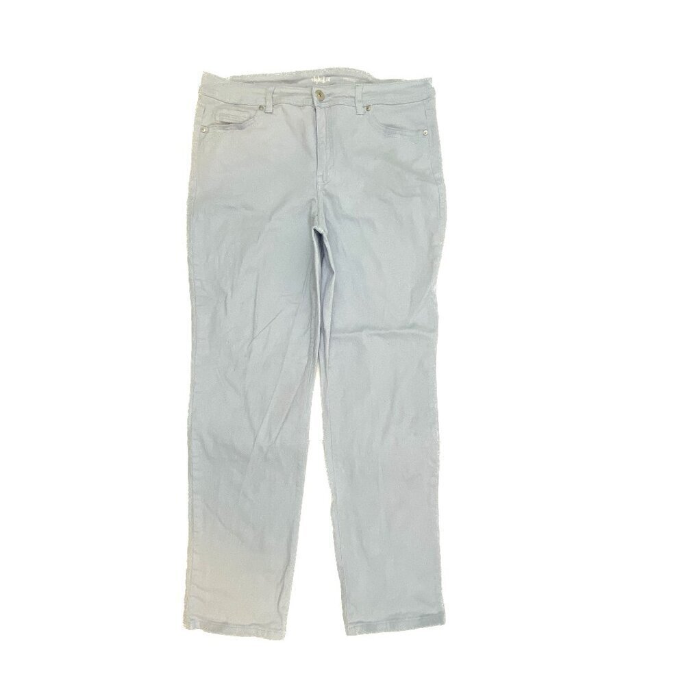 Style & Co Straight Leg Women's size 16 Light Wash Blue Denim Jeans
